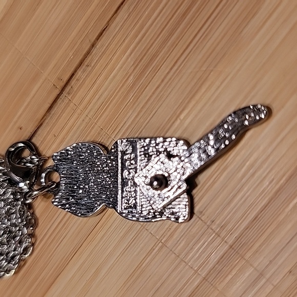 Serenity Blue Kit-Cat Klock clock clip on charm necklace - Picture 5 of 5